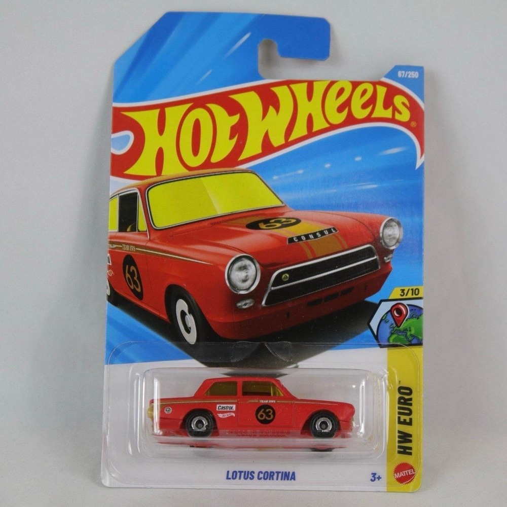 Hot Wheels Red Lotus Cortina Toy Car - NEW